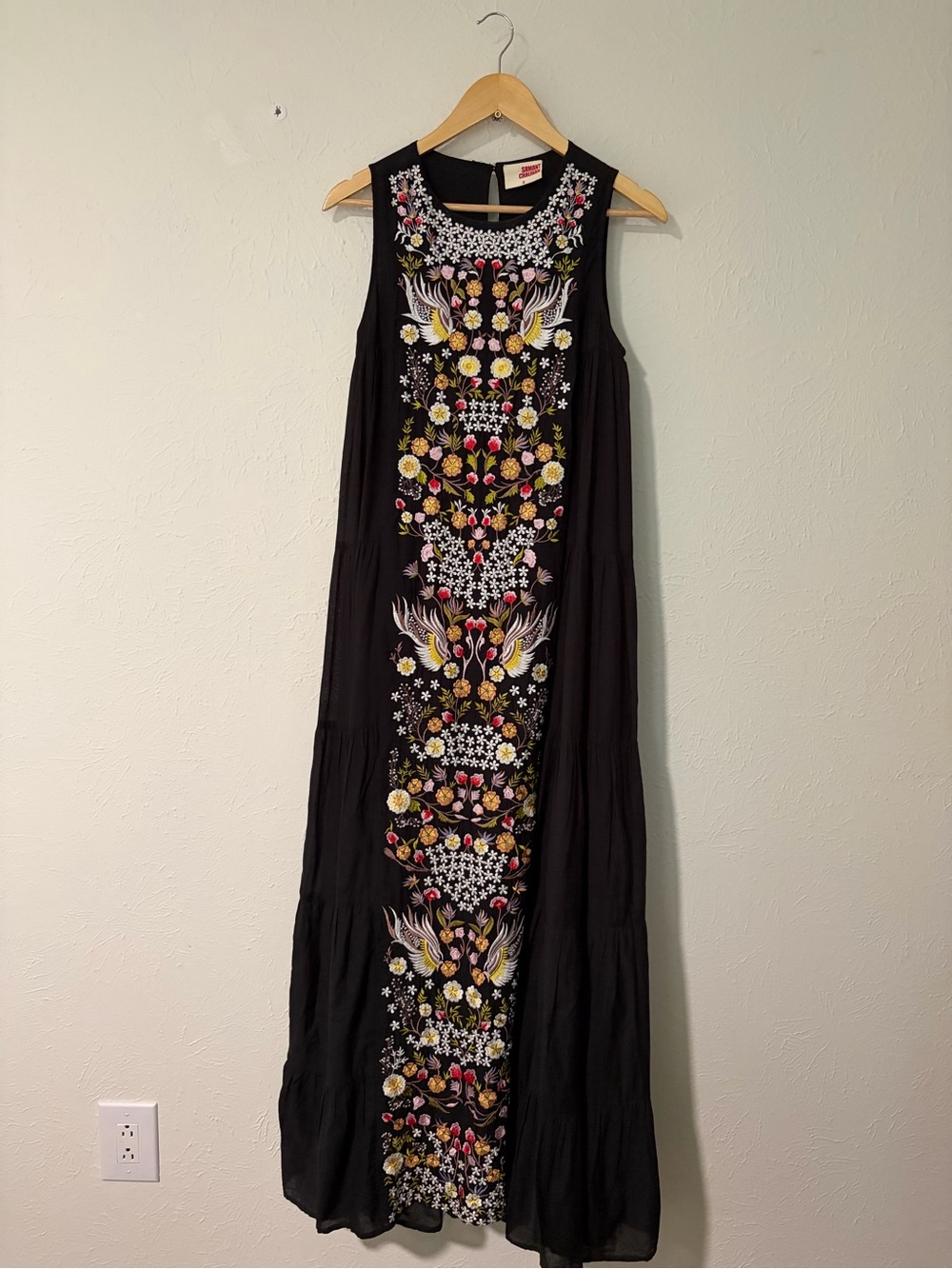 Anthropologie Samant Chauhan Jacaranda tired Maxi Size 2